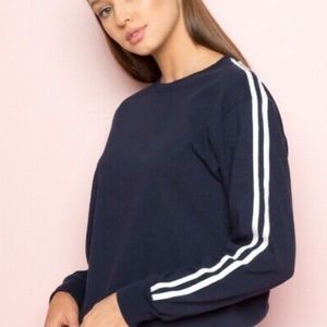 Brandy Melville John galt striped sweatshirt